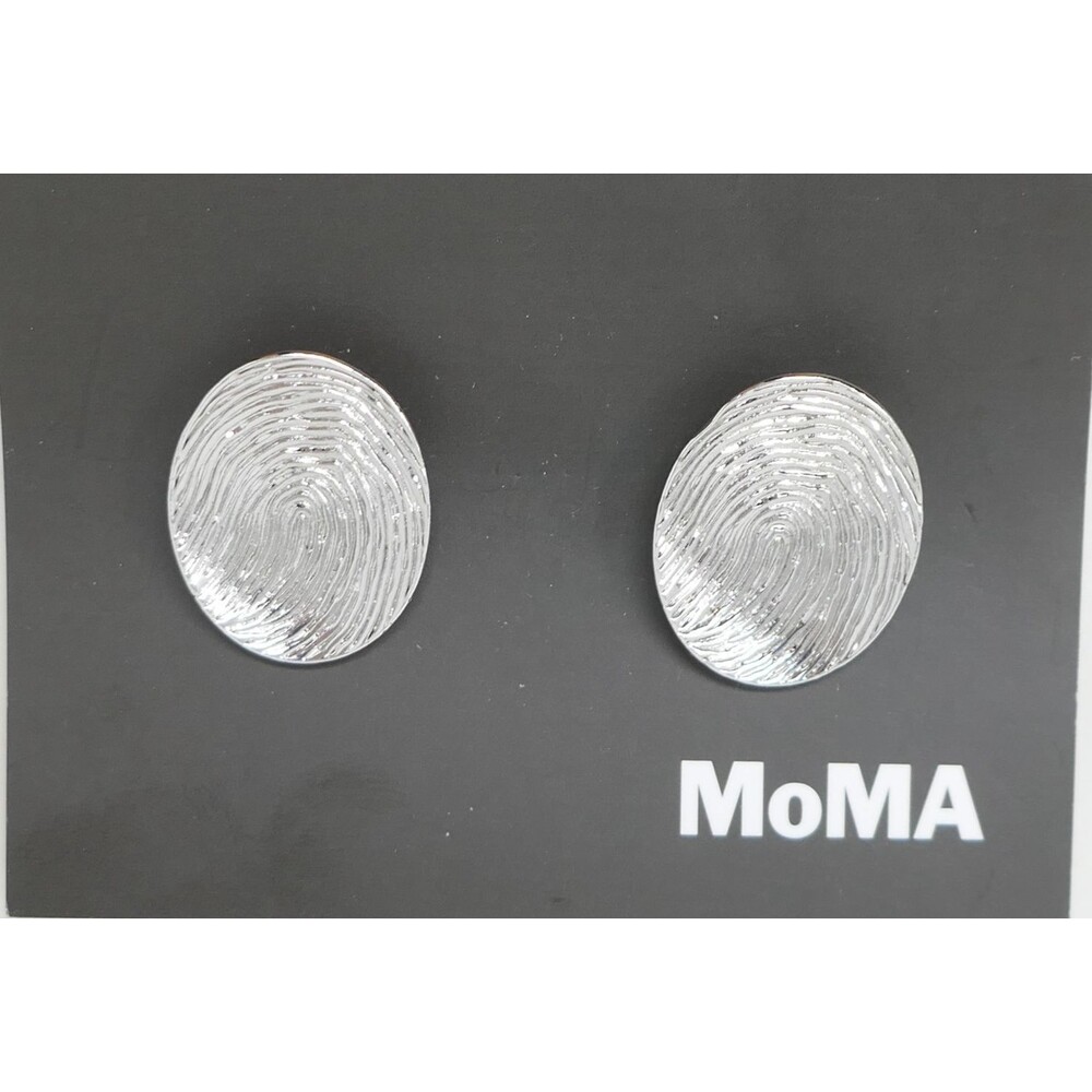 MoMA Museum Of Modern Art Fingerprint Earrings - Picture 4 of 8